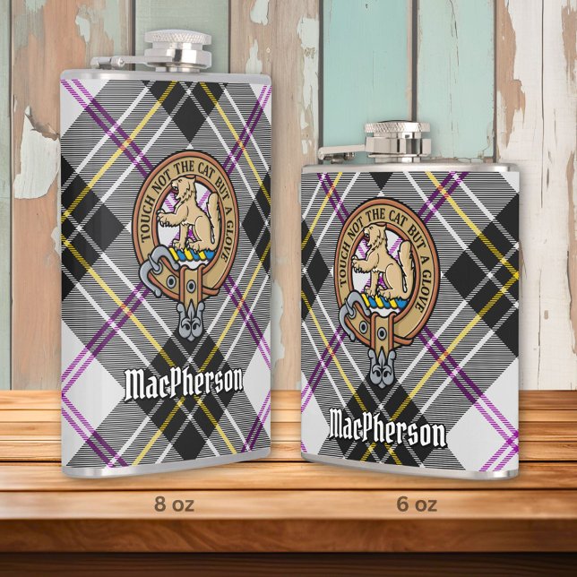 Cantil Clan MacPherson Crest sobre o Vestido Tartan (Criador carregado)