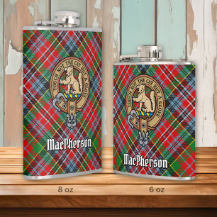 Cantil Clan MacPherson Crest sobre Tartan