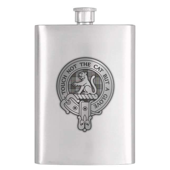 Cantil Clan MacPherson Crest & Tartan (Frente)