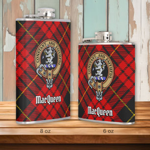 Cantil Clan MacQueen Crest sobre Tartan