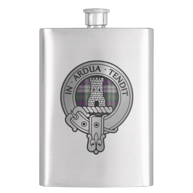 Cantil Clan Malcolm Crest & Dress Tartan (Frente)