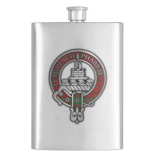 Cantil Clan Morrison Crest & Tartan Flask