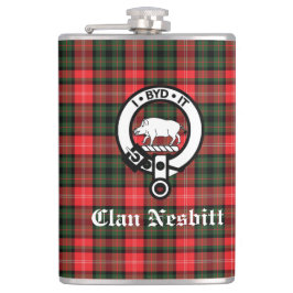 Cantil Clan Nesbitt Crest Crachá e Tartan Personalizado