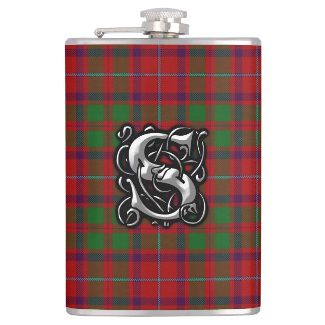 Cantil Clan Shaw Tartan Old Scotland Flask (Frente)
