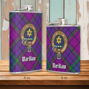 Cantil Clan Wardlaw Crest sobre Tartan