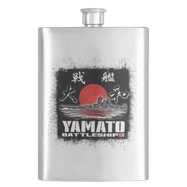 Cantil Clarete Clássico Yamato Hip Flask (Frente)