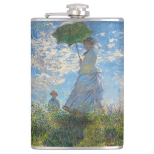 Cantil Claude Monet - A Promenade, Mulher com Guarda-Sol