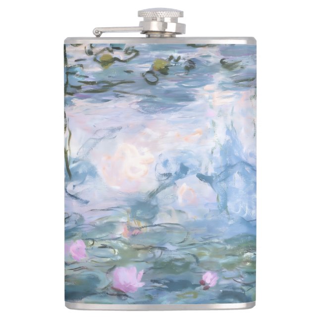 Cantil Claude Monet Impressionist Water Lillies Painting (Frente)