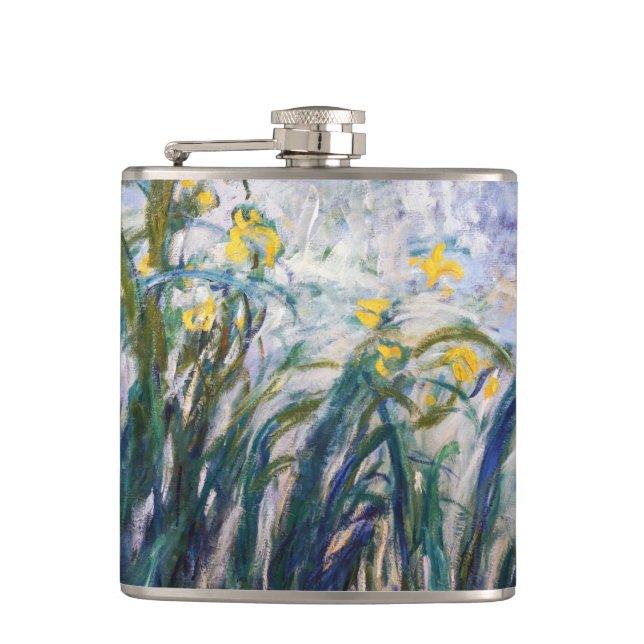 Cantil Claude Monet - Íris Amarelas e Roxas (Frente)