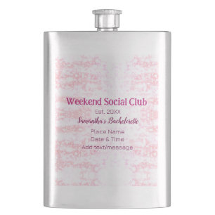 Cantil Clube social de fim de semana rosa brilho despedid