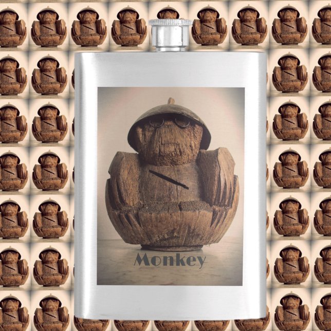 Cantil Coconte Monkey Bank Retro Tiki Kitsch (Criador carregado)