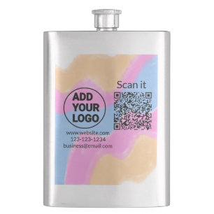 Cantil Código QR minimalista simples adicionar logotipo e