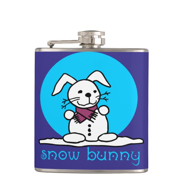 Cantil Coelho da Neve Snowman Rabbit engraçado (Frente)
