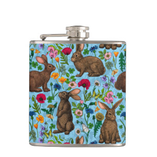 Cantil Coelhos e flores silvestres