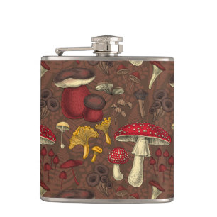 Cantil Cogumelos selvagens em castanho