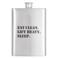 Coma limpo. Levante Pesado. Dormir.