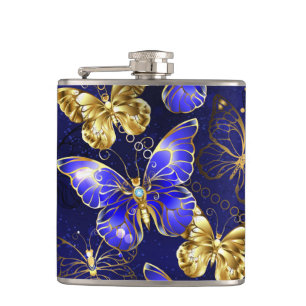 Cantil Composição com borboletas de safira