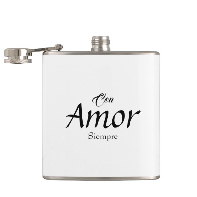 Cantil Con Amor, Siempre Vinyl Wrapped Flask (Aberto)