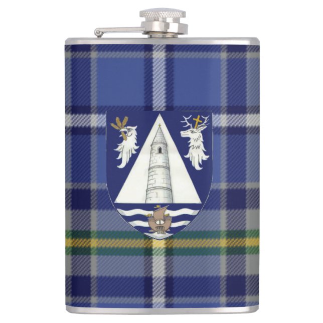 Cantil Condado Irlandês de Waterford Tartan & Crest (Frente)