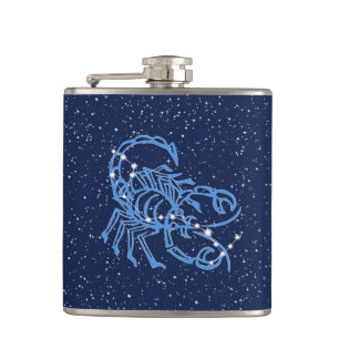 Cantil Constelação Scorpio e Sinal Zodiac com Estrelas