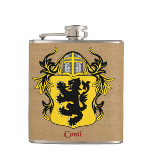 Cantil Conti Heraldic Shield com Helm e Mantle