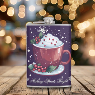 Cantil Copo de Chocolate Quente de Natal Roxo