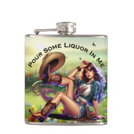 Cantil Copo para Licor de Vaqueira Country Brincalhona En