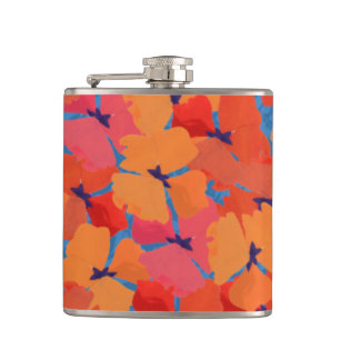 Cantil Cor-de-rosa-chic, laranja, papagaios amarelos