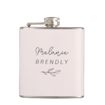 Cor-de-rosa minimalista elegante botânico