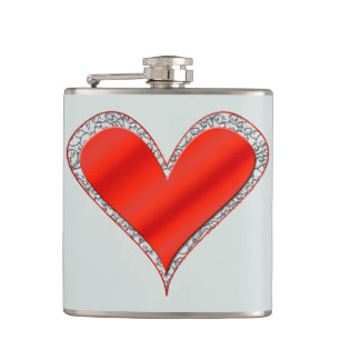 Cantil Coração Vermelho com Lace