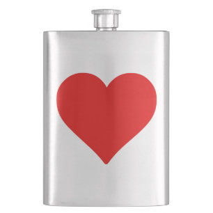 Cantil Coração Vermelho Forma Amor Clássico Minimalismo
