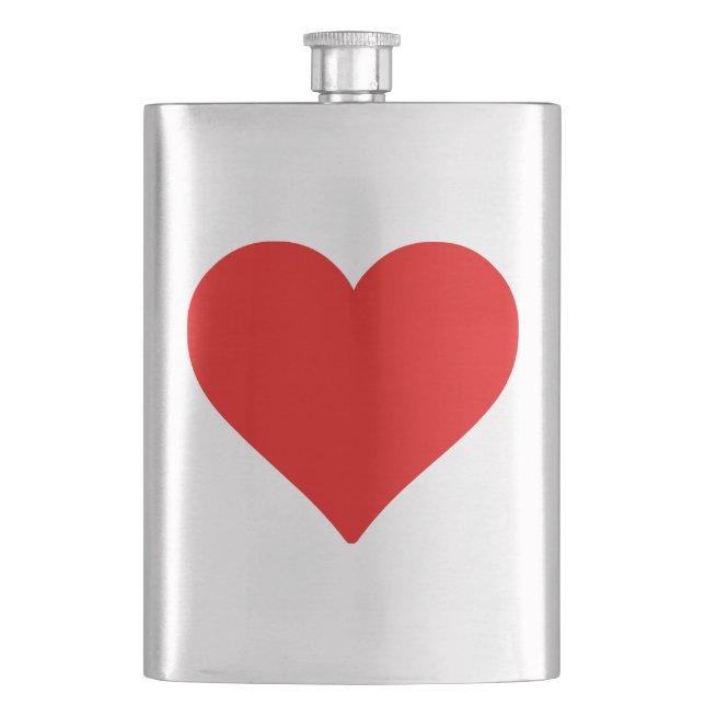 Cantil Coração Vermelho Forma Amor Clássico Minimalismo (Frente)