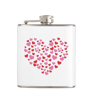 Cantil Corações Vermelho E Rosa