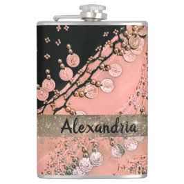 Cantil Coral rosa-clássico e espinho cigano-preto