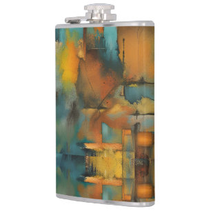 Cantil Cores de outono, pintura abstrata grunge geométric