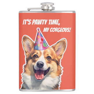 Cantil Corgi, é hora da Festa de aniversário.