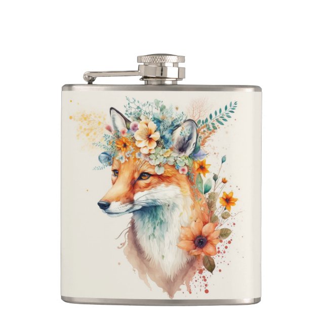Cantil Coroa de Flor de Raposa Aquarela (Frente)