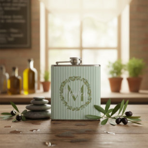 Cantil Coroa de Oliveira Personalizada com Monograma