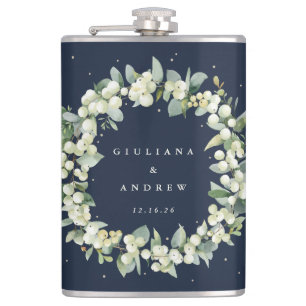 Cantil Coroa de Snowberry & Eucalipto Casamento Personali