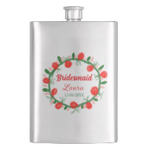 coroa verde vermelha cir adicionar nome bridesmaid