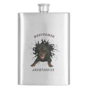 Cantil Cortar Terrier alemão (Jagdterrier) Flask