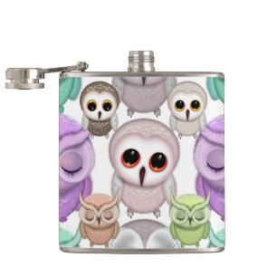 Cantil Corujas Lindas em Cores Pastel