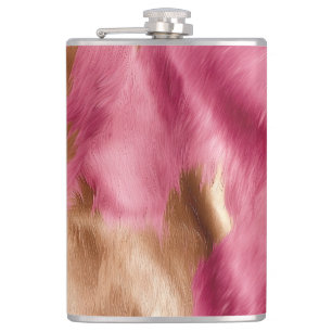 Cantil Cowhide Dourada-rosa ocidental