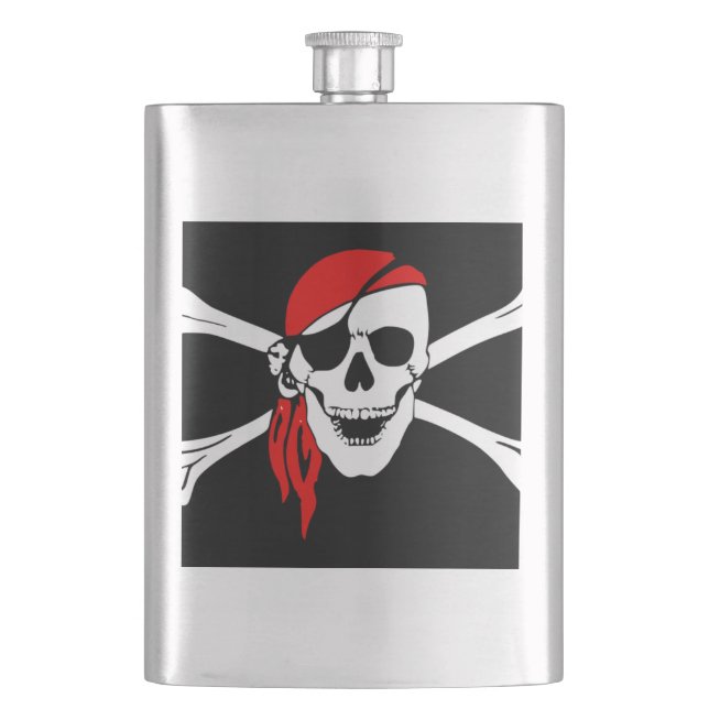Cantil Crânio Pirata e ossos cruzados (Frente)
