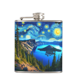 Cantil Cratera do Parque Nacional Lake Starry Night
