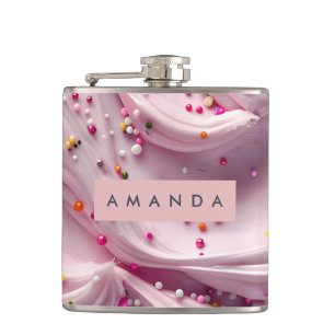 Cantil Creme Chantilly Cor-de-Rosa Personalizada com Conf