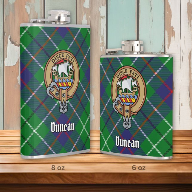 Cantil Crista do Clã Duncan sobre Tartan (Criador carregado)