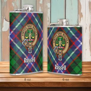 Cantil Crista do Clã Russell sobre Tartan