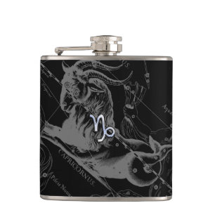 Cantil Cromo prateado como Capricórnio Sinal Zodiac Hevel