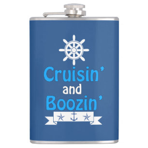 Cantil Cruisando e Boozin' Flask náutico